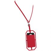Картхолдер RFID со шнурком, красный, арт. 013471003