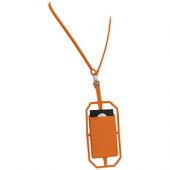 Картхолдер RFID со шнурком, оранжевый, арт. 013470803