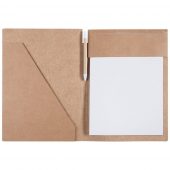 Папка Fact-Folder c блокнотом формата А4 и ручкой, крафт