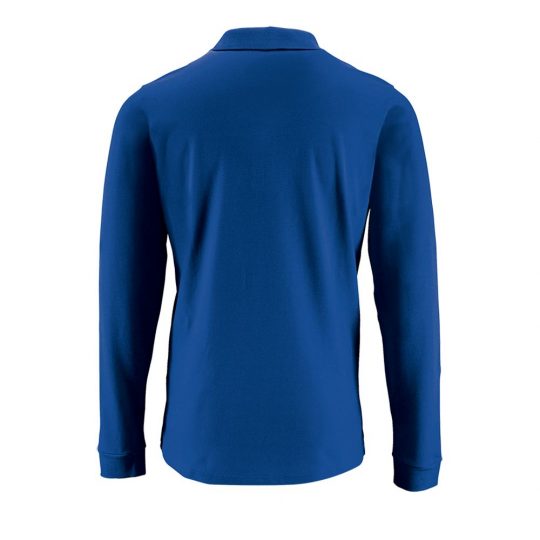 Рубашка поло мужская с длинным рукавом PERFECT LSL MEN ярко-синяя, размер S