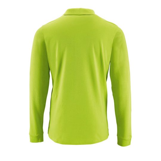 Рубашка поло мужская с длинным рукавом PERFECT LSL MEN зеленое яблоко, размер XL