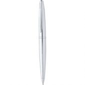 Ручка шариковая Cross модель ATX в футляре, серебристая, арт. 014077103