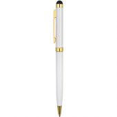 Ручка шариковая “Голд Сойер” со стилусом, белый, арт. 014014903