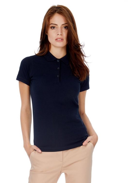 Рубашка поло женская Safran Timeless темно-синяя, размер XL