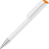 Ручка шариковая UMA «EFFECT SI», белый/оранжевый, арт. 014145503
