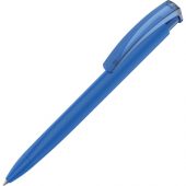 Ручка шариковая трехгранная UMA «TRINITY K transparent GUM», soft-touch, синий, арт. 014147603