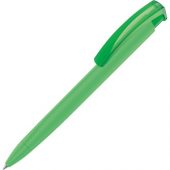 Ручка шариковая трехгранная UMA «TRINITY K transparent GUM», soft-touch, зеленый, арт. 014147403