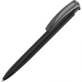 Ручка шариковая трехгранная UMA «TRINITY K transparent GUM», soft-touch, черный, арт. 014147503