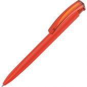 Ручка шариковая промо трехгранная UMA «TRINITY K transparent GUM», soft-touch, оранжевый, арт. 014147203