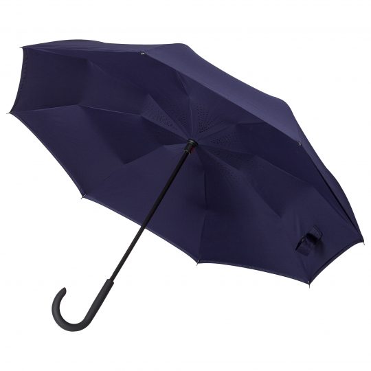 Зонт наоборот Unit Style, трость,темно-синий