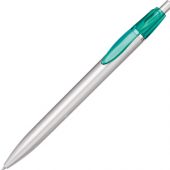 Ручка шариковая Celebrity «Шепард», серебристый/зеленый, арт. 014368903