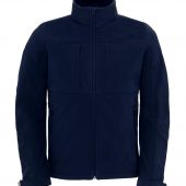 Куртка мужская Hooded Softshell темно-синяя, размер L