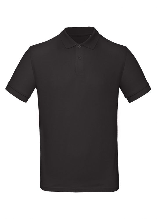 Рубашка поло мужская Inspire черная, размер XXL