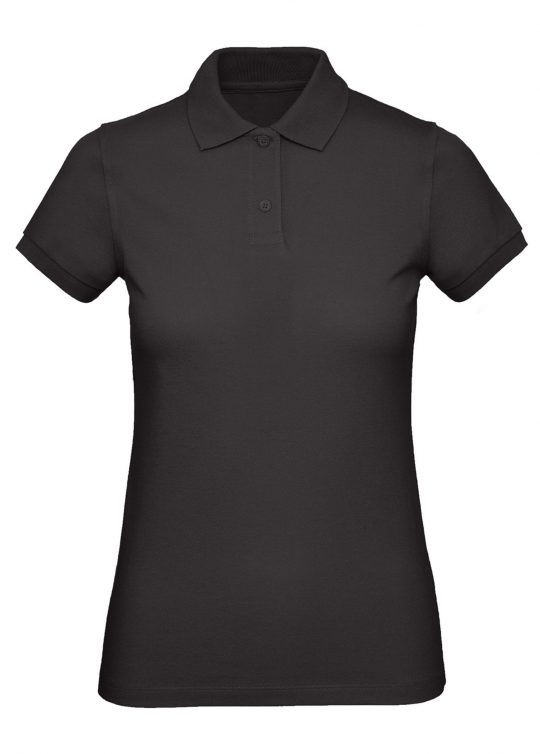Рубашка поло женская Inspire черная, размер L