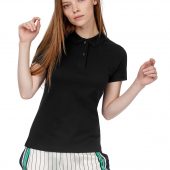 Рубашка поло женская Inspire черная, размер XL