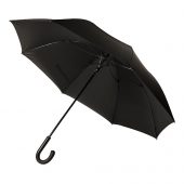 Зонт-трость CAMBRIDGE с ручкой soft-touch, полуавтомат, нейлон, пластик