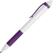 Ручка пластиковая шариковая «Centric», белый/фиолетовый, арт. 014649703