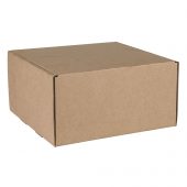 Коробка подарочная BOX, размер 20,5*21* 11см, картон МГК бур., самосборная