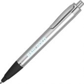 Ручка пластиковая шариковая «Glow» с подсветкой, серебристый/черный, арт. 014648703