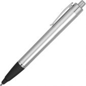 Ручка пластиковая шариковая «Glow» с подсветкой, серебристый/черный, арт. 014648703