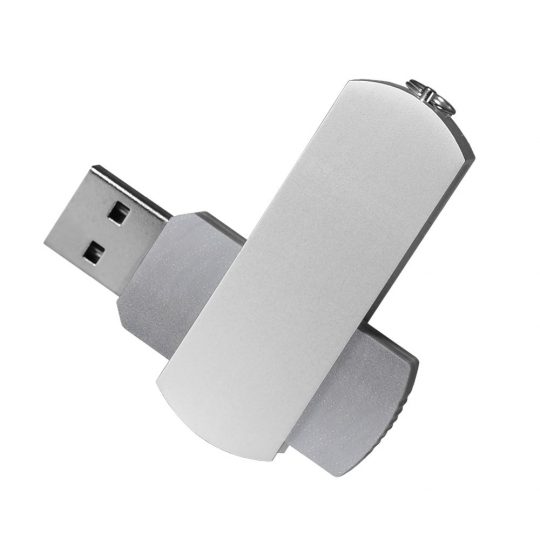 USB Флешка Portobello, Elegante, 16 Gb, Toshiba chip, Twist, 57x18x10 мм, серый