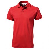 Рубашка-поло «Backhand» мужская, красный/белый (3XL), арт. 014737503