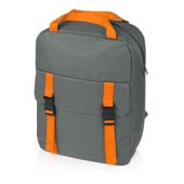 Рюкзак «Lock», серый/оранжевый, арт. 014674803