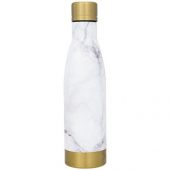 Медная бутылка Vasa с вакуумной изоляцией и мраморным узором, белый/золотой, арт. 014823303