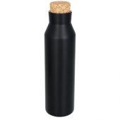 Медная вакуумная изолированная бутылка с пробкой, черный, арт. 014826703