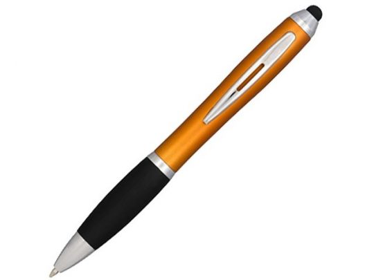 Шариковая ручка-стилус Nash, оранжевый, синие чернила (синие чернила), арт. 014822203