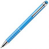 Алюминиевая глазурованная шариковая ручка, синий, арт. 014865203