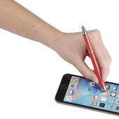 Алюминиевая глазурованная шариковая ручка, красный, арт. 014865503