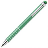 Алюминиевая глазурованная шариковая ручка, зеленый, арт. 014865403