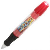 Королевская шариковая ручка со светодиодами и скрепками, красный, арт. 014880803