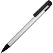 Ручка металлическая шариковая «Loop», серебристый/черный, арт. 014919303