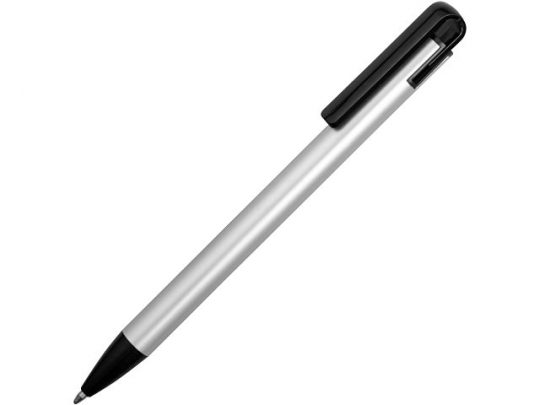 Ручка металлическая шариковая «Loop», серебристый/черный, арт. 014919303