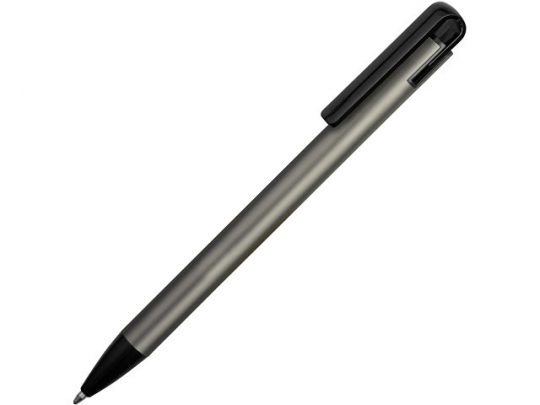 Ручка металлическая шариковая «Loop», серый/черный, арт. 014919203