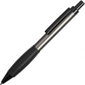 Ручка металлическая шариковая «Bazooka» с грипом, серый/черный, арт. 014920403