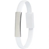 Bracelet Зарядный кабель 2-в-1, белый, арт. 014891603