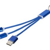 Зарядный кабель 3 в 1, синий, арт. 014894303