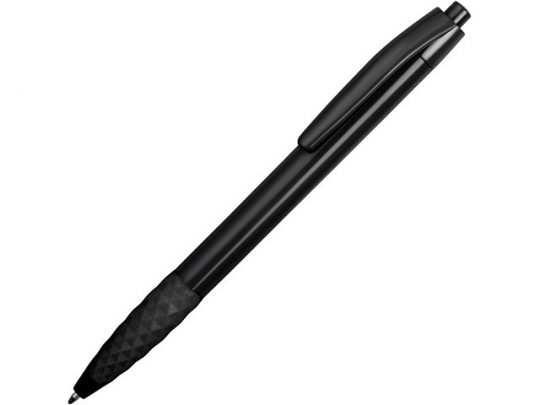 Ручка пластиковая шариковая «Diamond» с грипом, черный, арт. 014919603