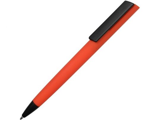 Ручка пластиковая soft-touch шариковая «Taper», красный/черный, арт. 014920203