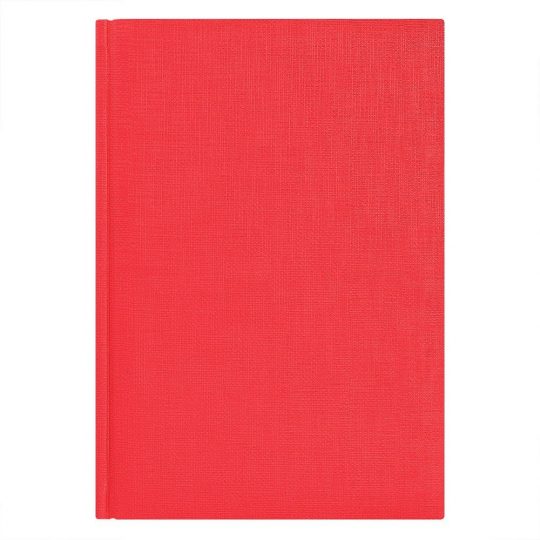 Ежедневник недатированный City Flax 145х205 мм, красный