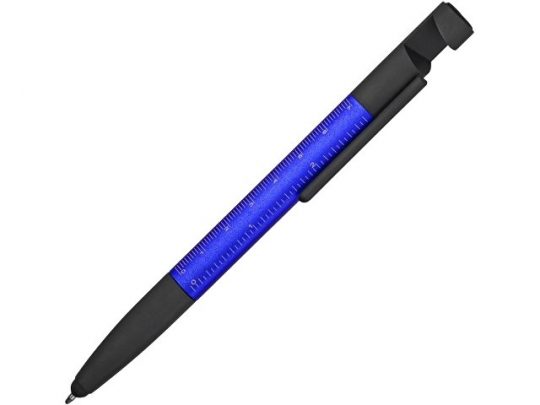 Ручка-стилус металлическая шариковая многофункциональная (6 функций) «Multy» с грипом, синий, арт. 014918703