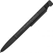 Ручка-стилус металлическая шариковая многофункциональная (6 функций) «Multy» с грипом, черный, арт. 014918803