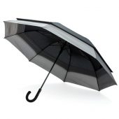 Расширяющийся зонт-антишторм Swiss Peak 23″ – 27″, черный, арт. 014908806
