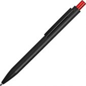 Ручка металлическая шариковая «Blaze» с цветным зеркальным слоем, черный/красный, арт. 015120403