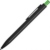 Ручка металлическая шариковая «Blaze» с цветным зеркальным слоем, черный/зеленое яблоко, арт. 015120503