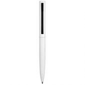 Ручка металлическая шариковая «Bevel», белый/черный, арт. 015125203