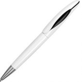 Ручка пластиковая шариковая «Chink», белый/черный, арт. 015121503
